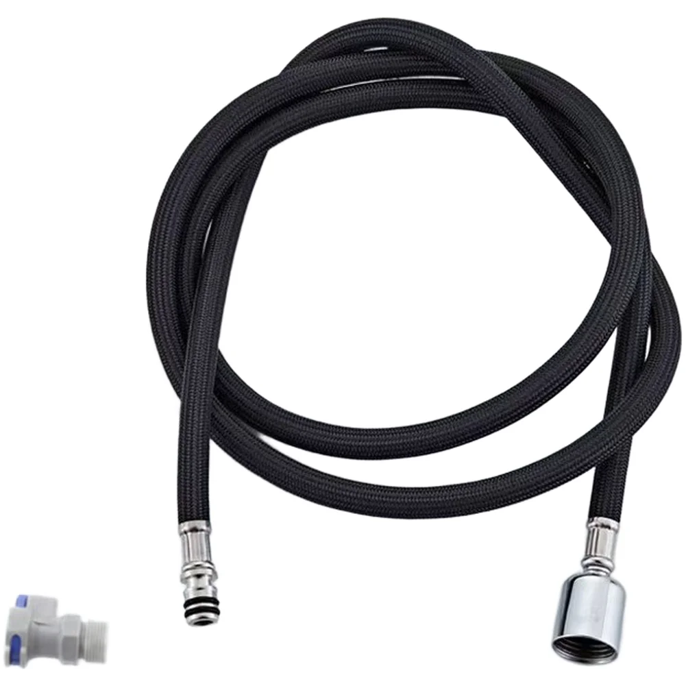 Stainless Steel Pull Out Hose 1.5m with 15mm Male Thread Quick Connect Fitting for Pull Down and Pull Out Faucets