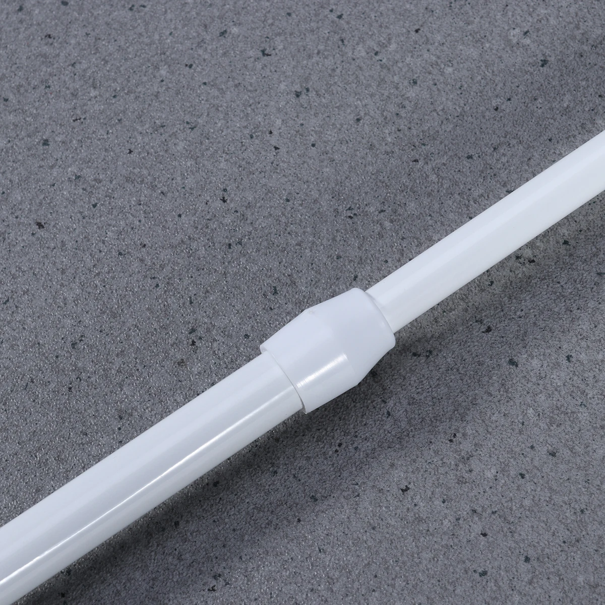 

5 pcs Telescopic Shower Curtain Rod White Metal Adjustable Tension Bar 200cm Bathroom Corner Holder No Drill Easy Installation