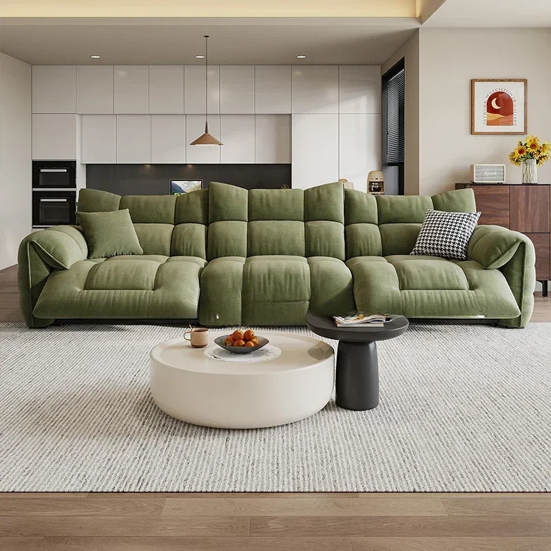 

Electric Large Green Sofas Velvet Nordic Automatic Italian Modern Double Couch Luxury Designer Divano Soggiorno Home Furniture