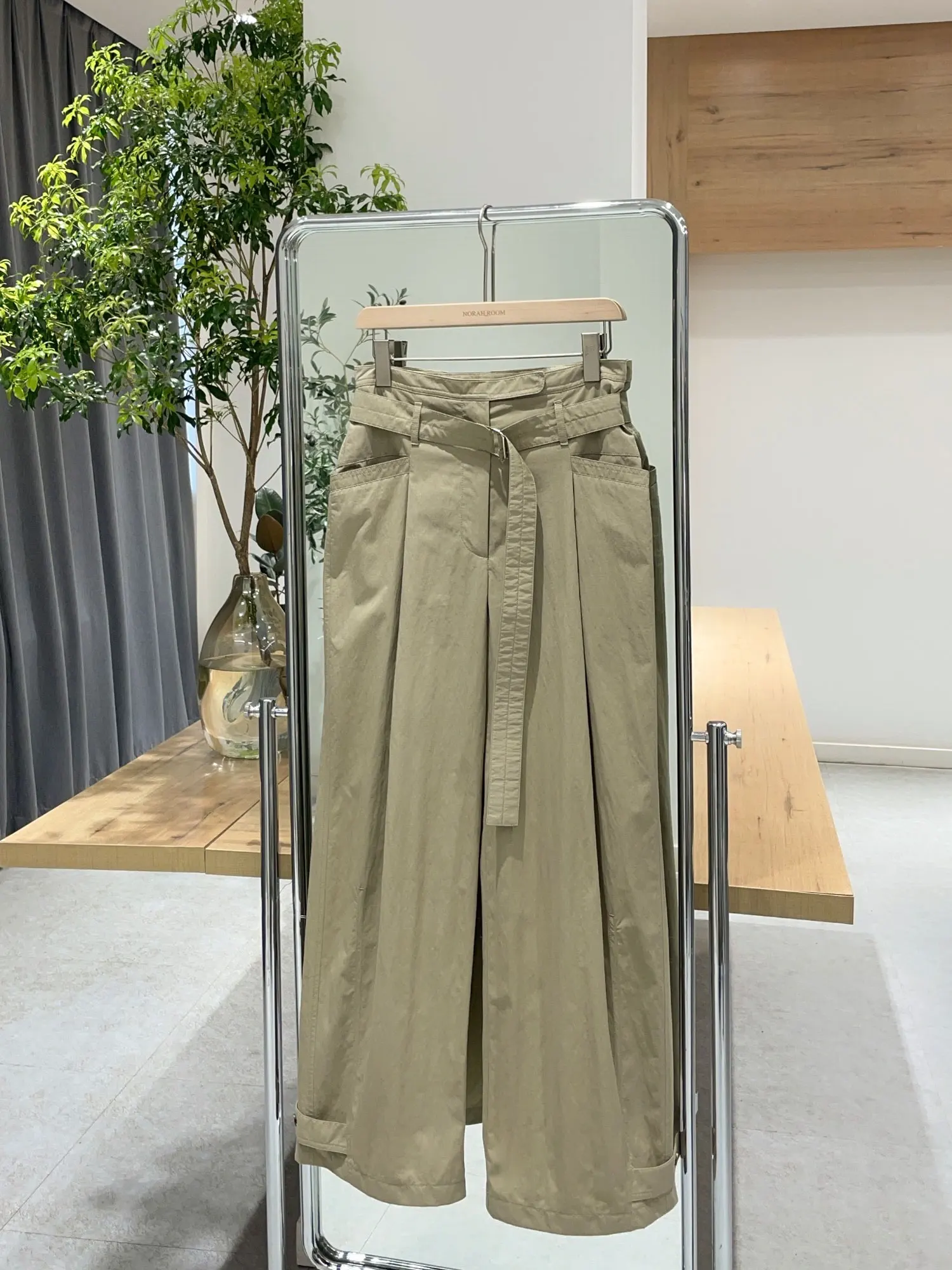 

Nok Xiaola Authentic 26 Summer Embroidered Workwear Style Casual Pants High Waist Straight Leg Cotton Blend Comfortable Ladies