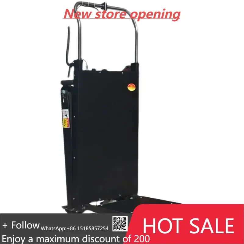 Carrinho de mão dobrável para escalada de escada elétrica, 400kg, tipo crawler, para cima e para baixo