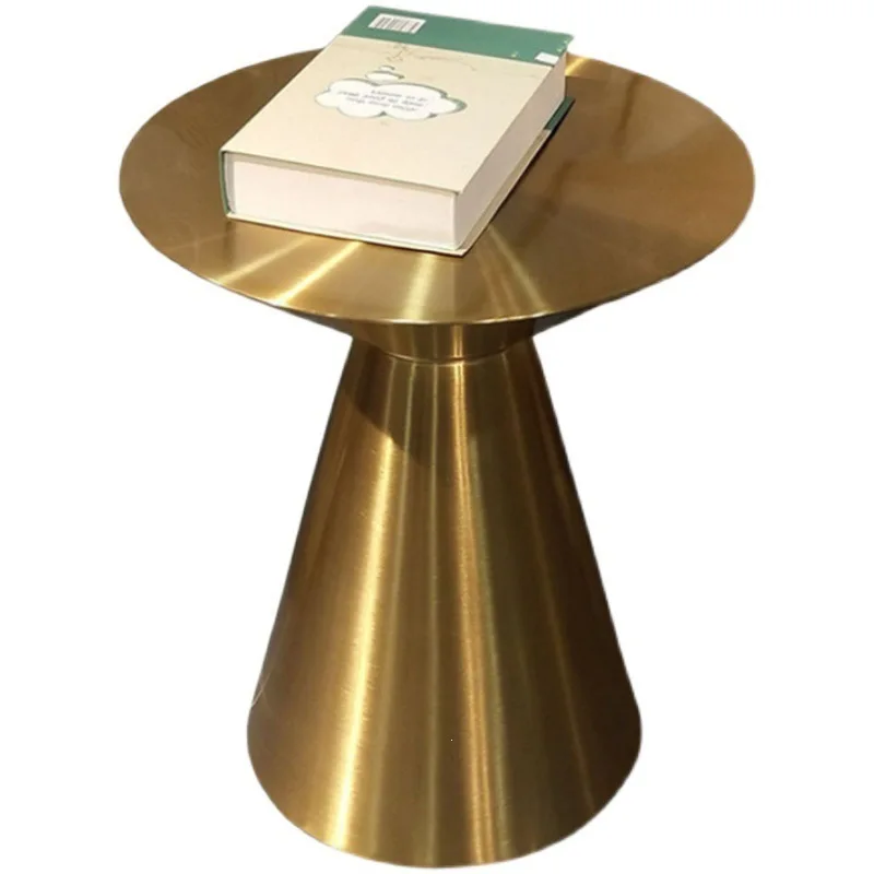 yjq living room ornament fruit plate decoration light luxury Italian all stainless steel edge few cone club corner few