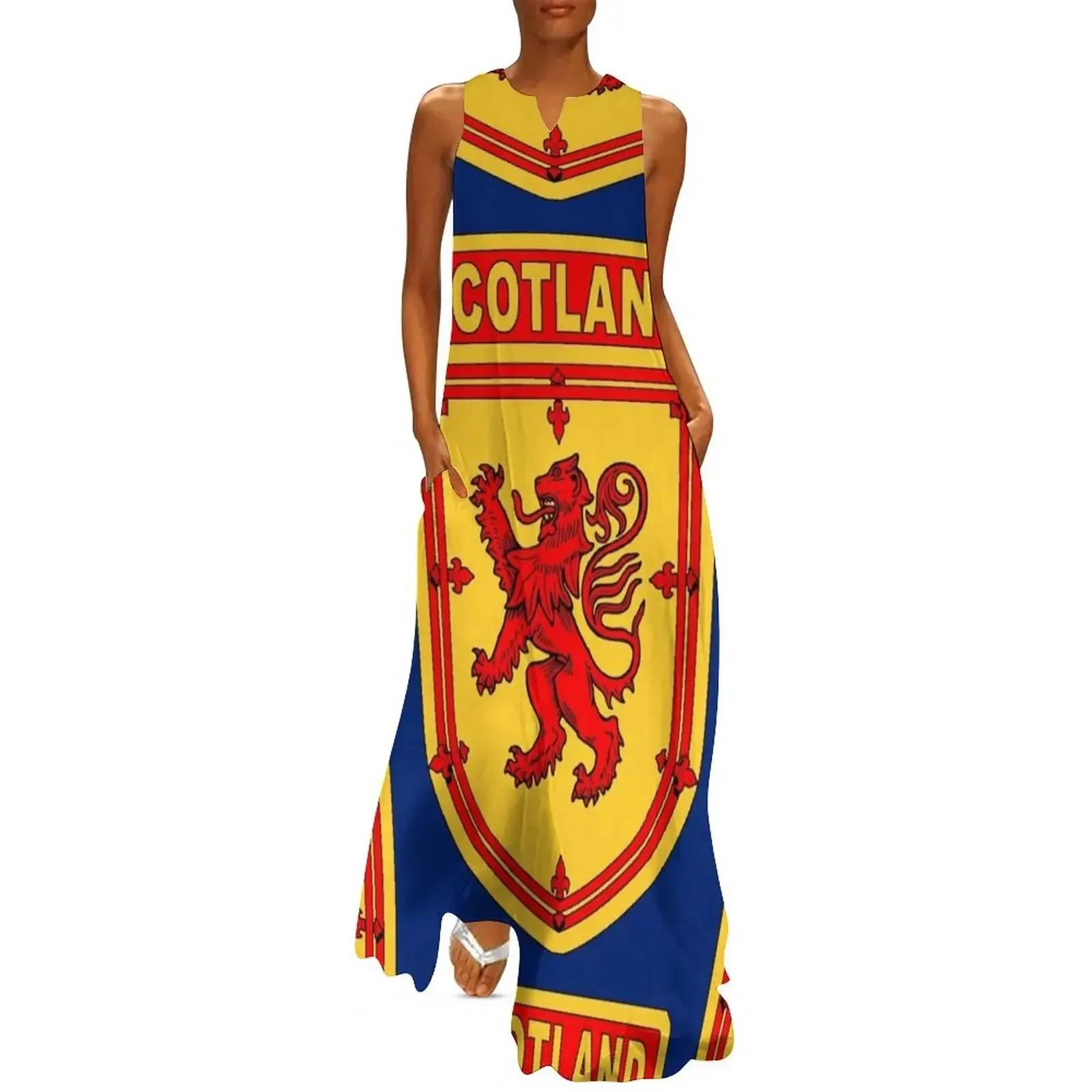 

SCOTLAND SHIELD Long Dress Female dress party dresses woman long dresses for women elegant women's dresses for wedding Dress