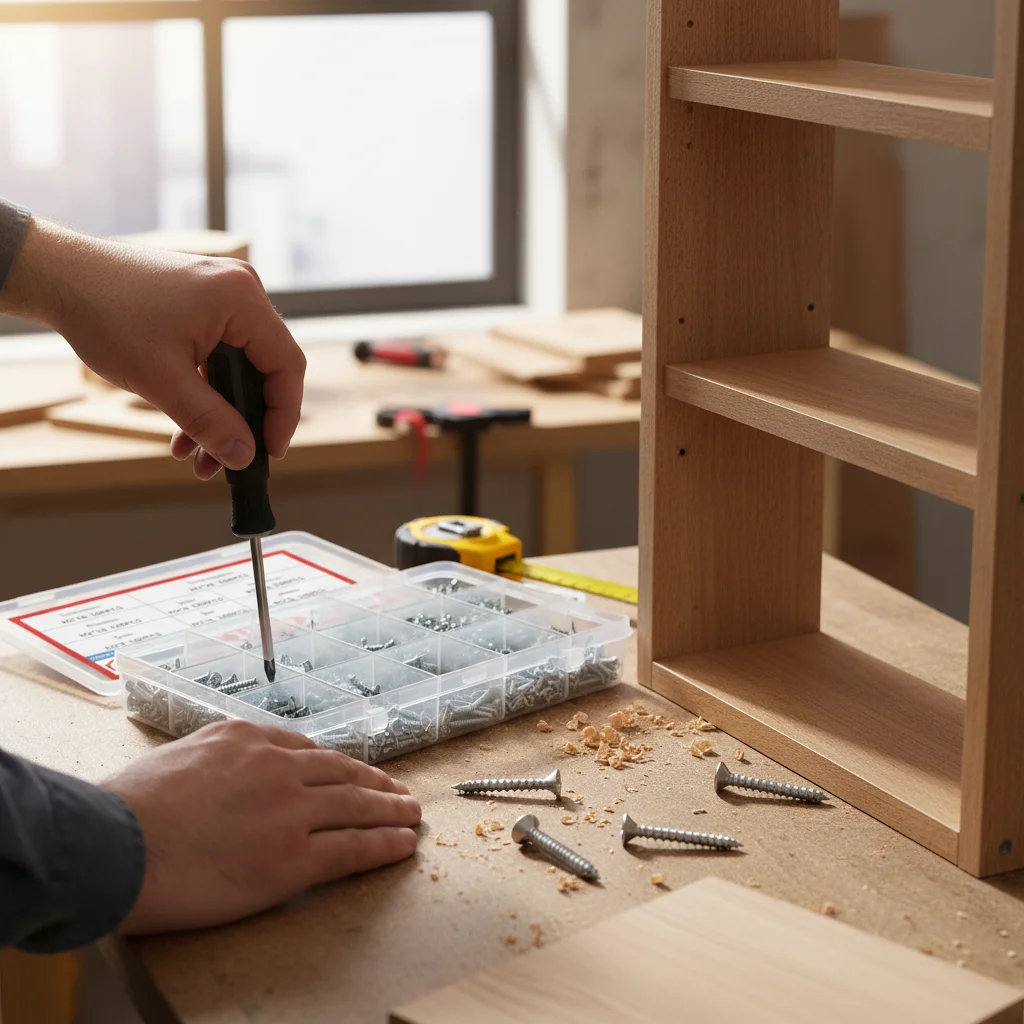 Self Tapping Screws Metal Wood-Thread Nails Multi Size Assortment Heavy Duty Fasteners for Furniture Assembly Woodworking