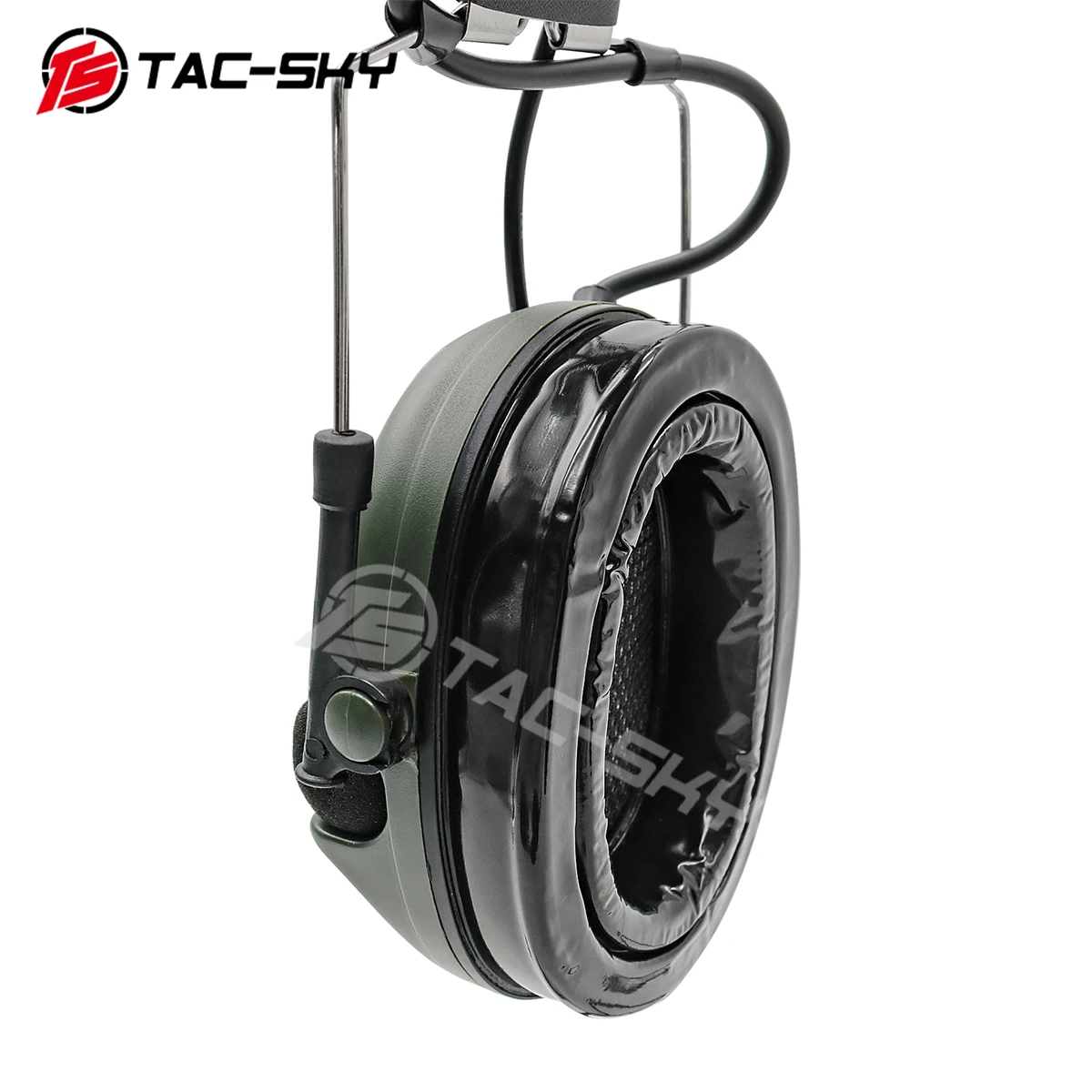 TAC-SKY COMTAC I Earmuff silikon Headset Walkie-Talkie taktis pengurang kebisingan Headset menembak & kenwood Plug U94 Ptt