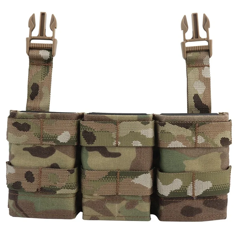 Tactical Magazine Pouch Airsoft Expansion Conversion Panel Mag Bag LV119 FCSK Vest Multicam 5.56/7.62 Triple Mag Pouch