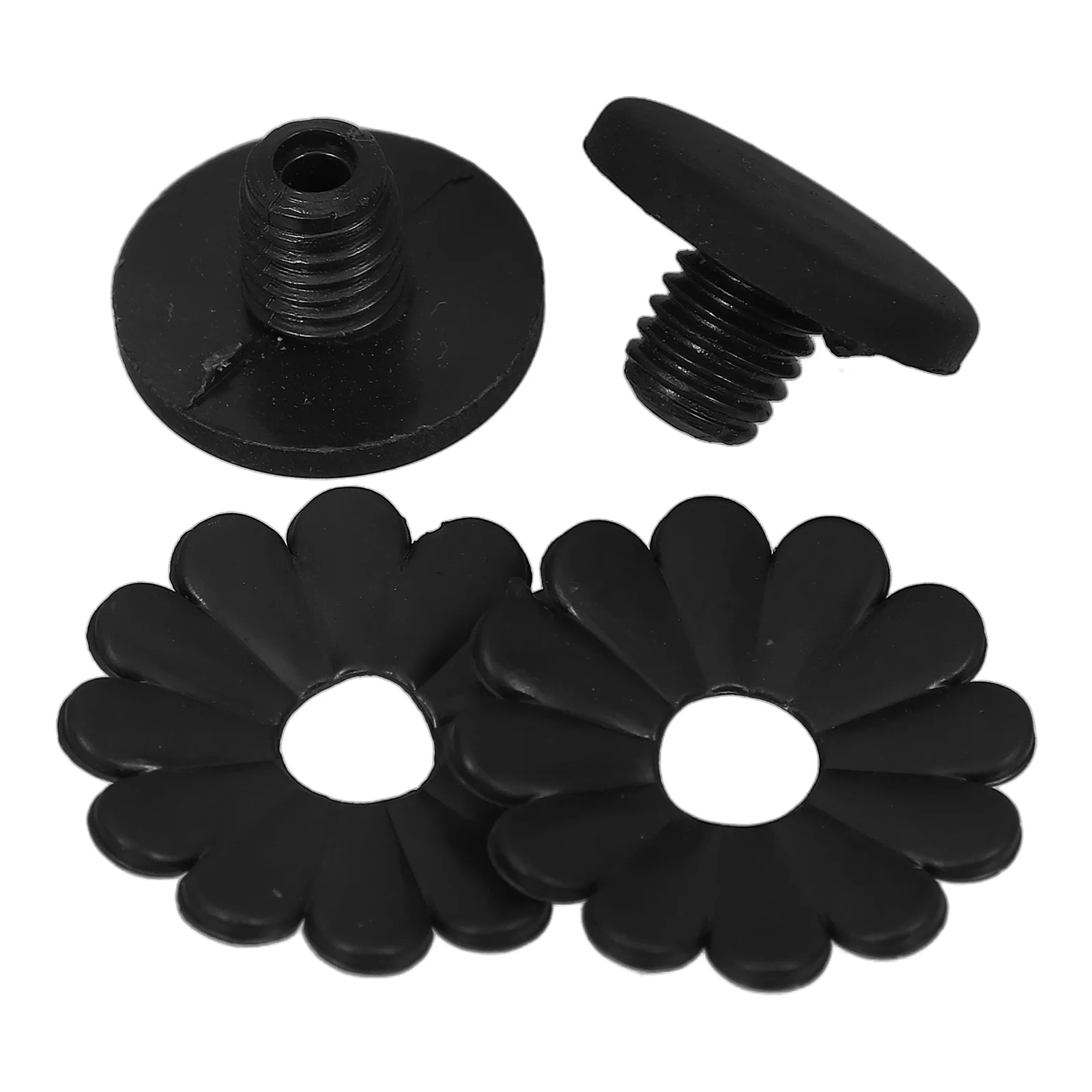 

2 Sets Black Umbrella Accessories Replacement Parts Tip Caps for Patio Components Easy Install Precision