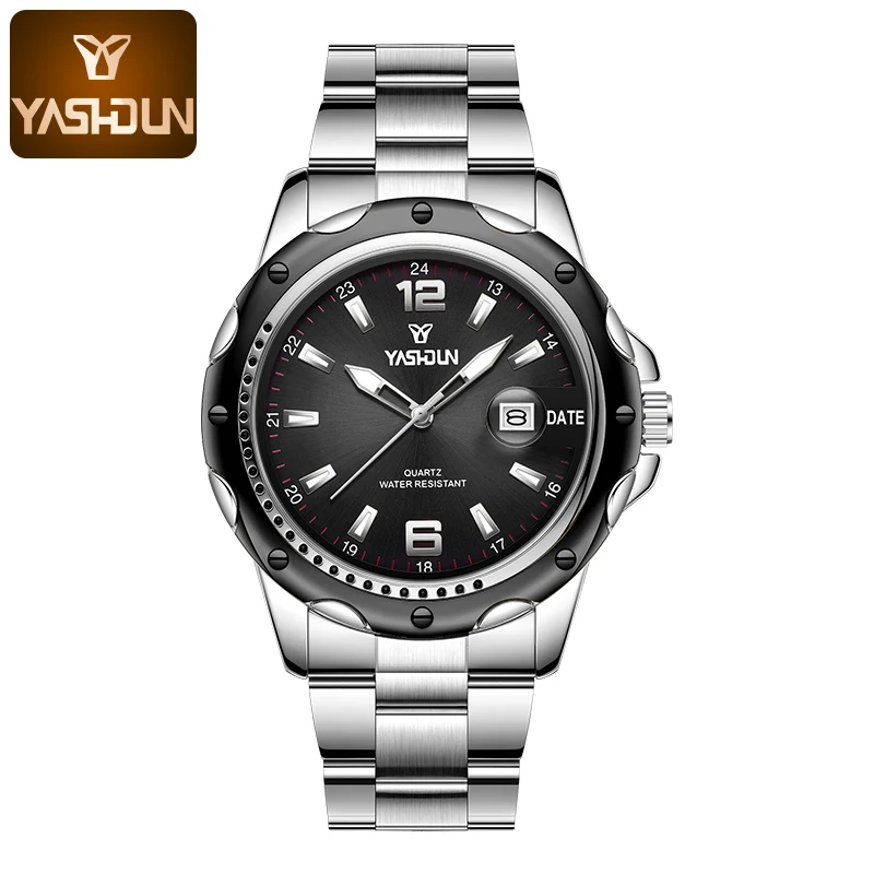 Top Brand Men's Quartz Watch Stainless Steel Sport Waterproof  Watches for Men Luxury Luminous Business Wristwatch for Men Reloj