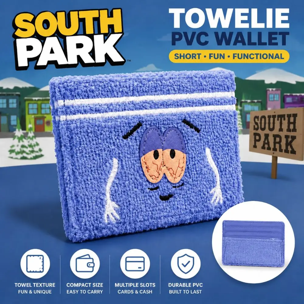 Cute Cartoon Wallet Towel Cloth Zip Closure Mini Change Holder Soft Fuzzy Embroidered Short Purse Daily Use