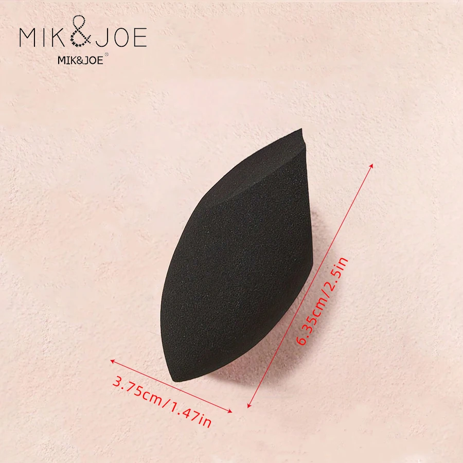 8/6/3/1 Piece Set of Black Egg-Shaped Beauty Sponges - Perfect for Makeup Application, Latex-Free, Reusable, for Foundation, Contouring, and Highlighter