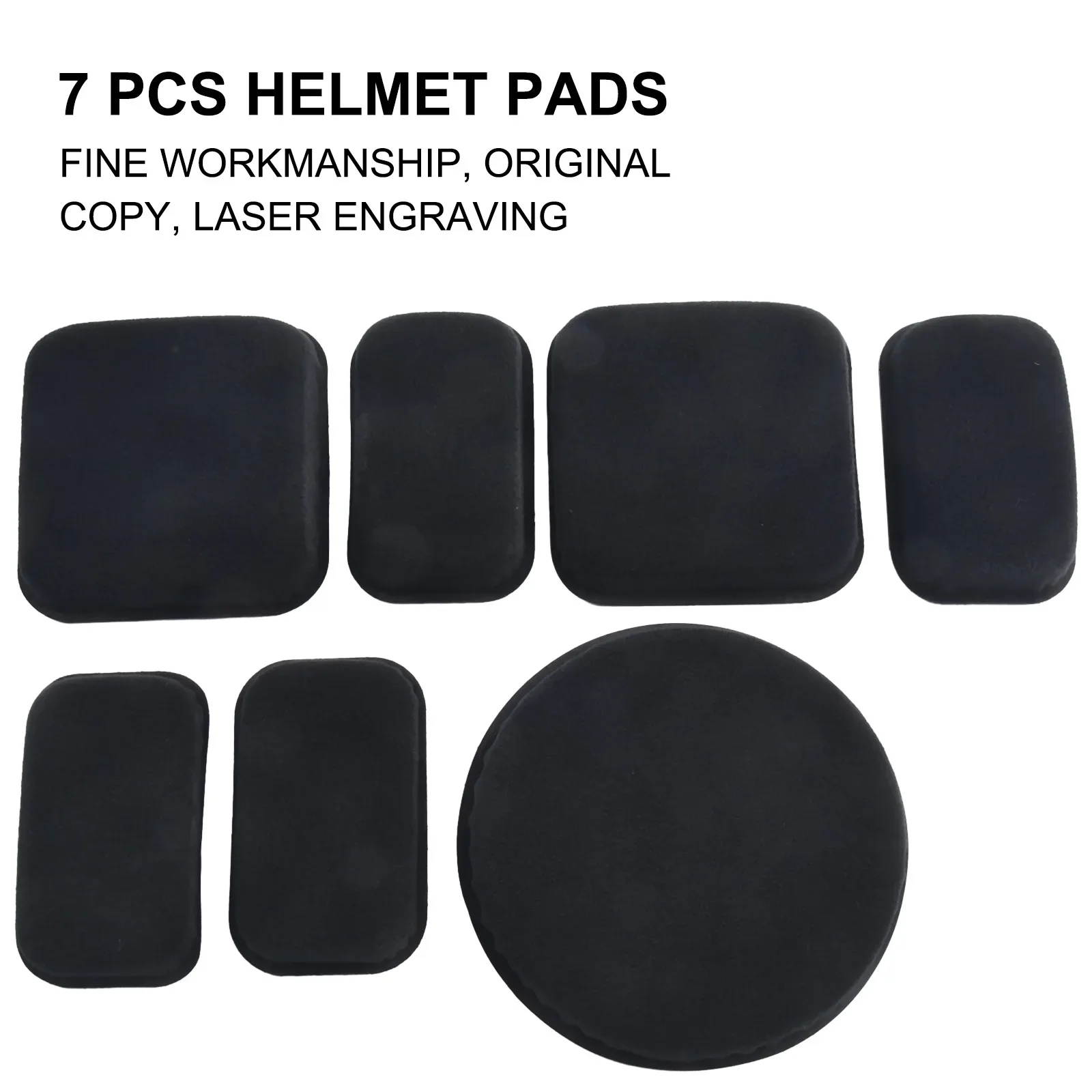 

7pcs Soft Protective Shockproof Inner Lining Memory Foam Helmet Pads Motorcycle Helmet Lining M88 Helmet Accessories