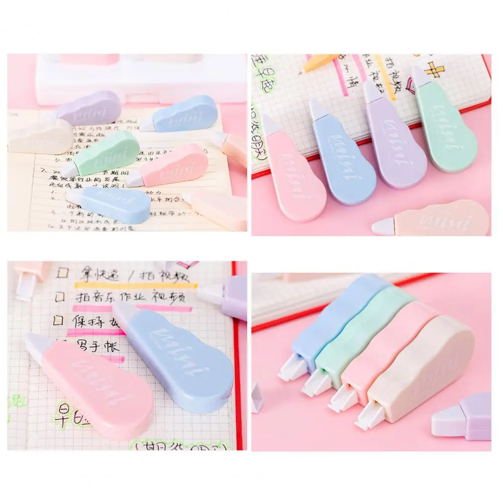 Correction Tape Sweet Macaron Correction Tape Set Cute Kawaii Stationery Supplies for School Office Smooth Gears Easy Coverage