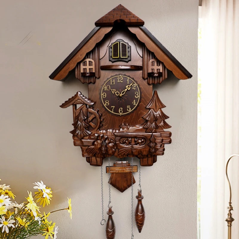 Upscale Retro New Hanshi Cuckoo Wall Clock