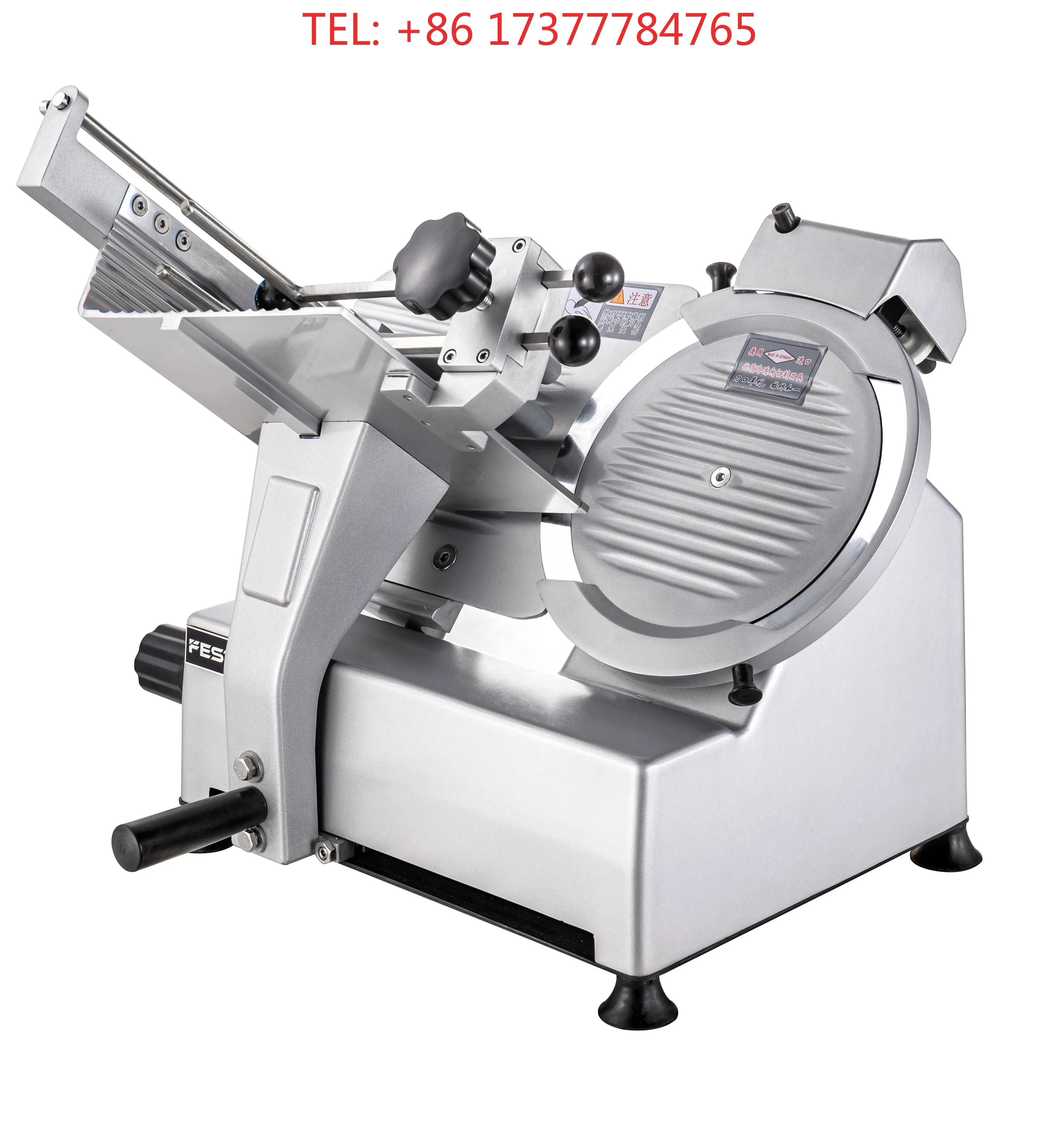 Food utensils New Commercial  Semi-Automatic Frozen Meat Slicer Stainless Steel Blade Adjustable Thickness 0-17mm