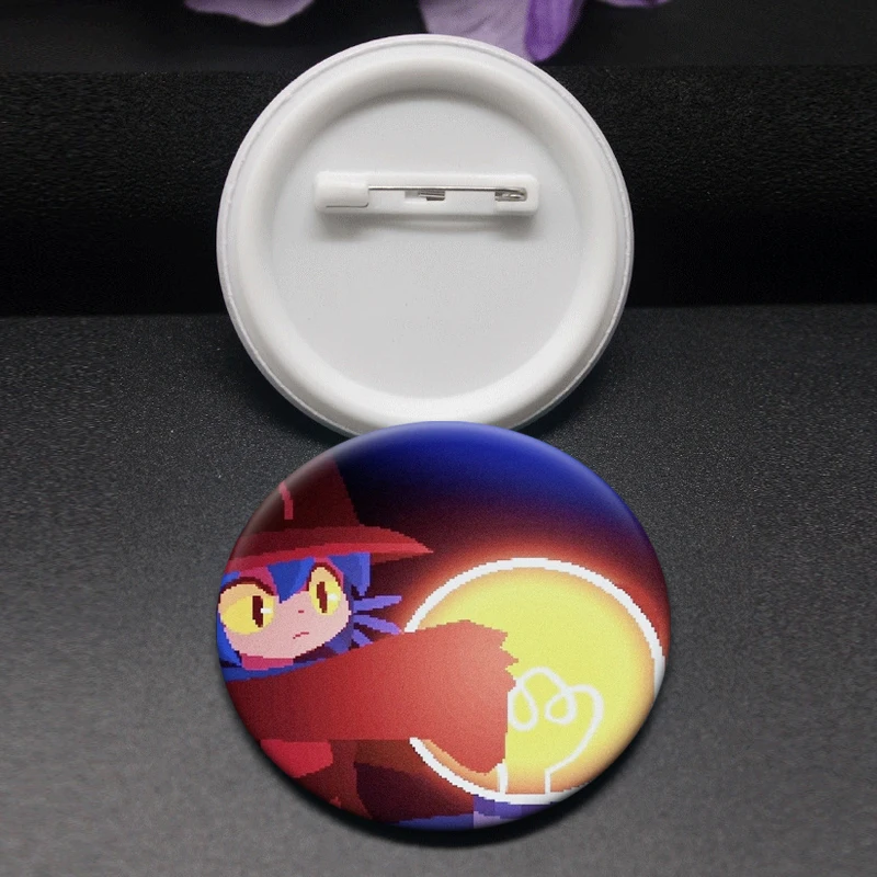 Anime Oneshot Niko Big Scarf with Sun Brooches Round Pins Fashion Jewelry Accessories Cartoon Badge for Backpack Decoration Gift