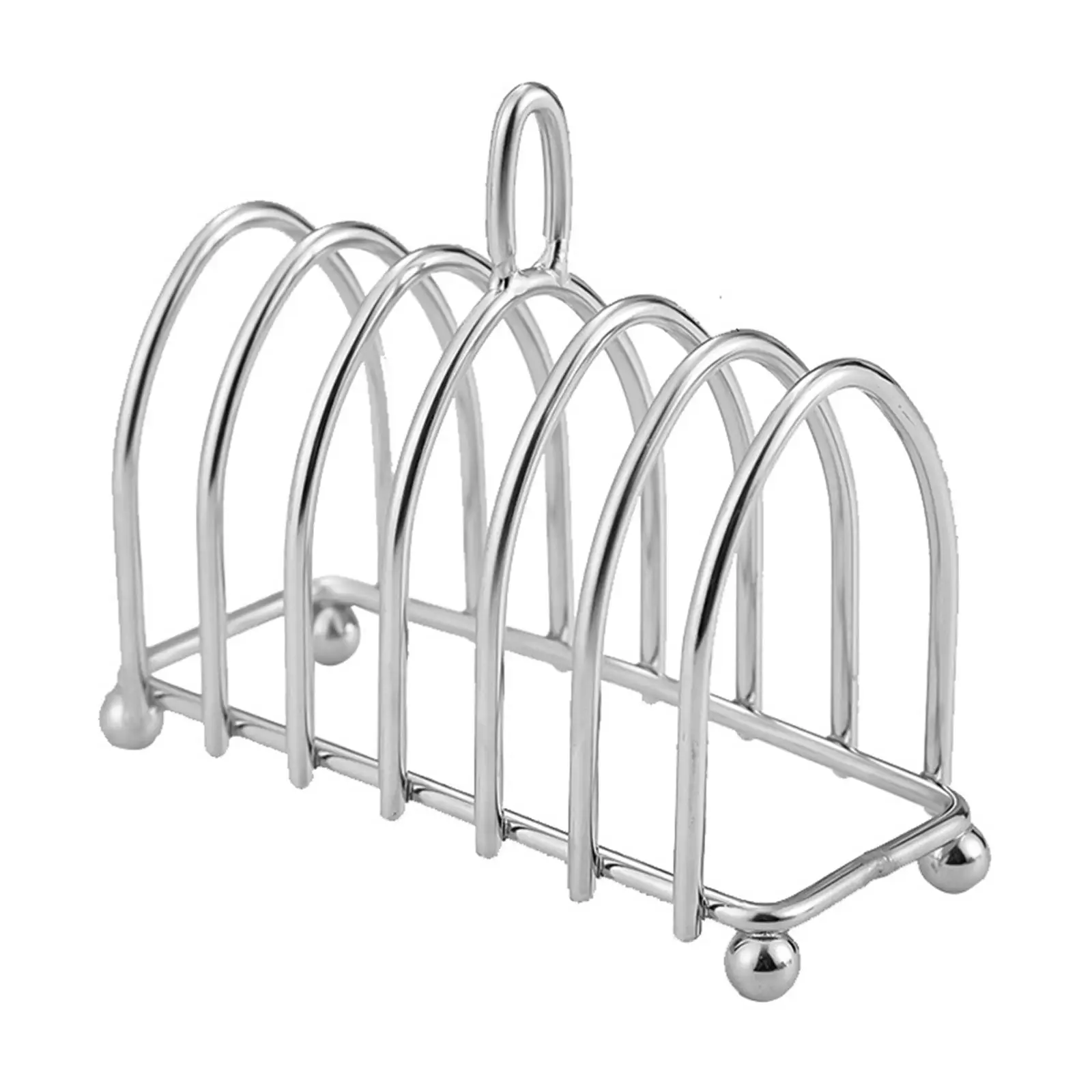 Toast Rack Show Fryer Accessories Food Display 6 Slice Slots Bread Holder Display Stand Housewares Layer Basket for Hotel Bakery