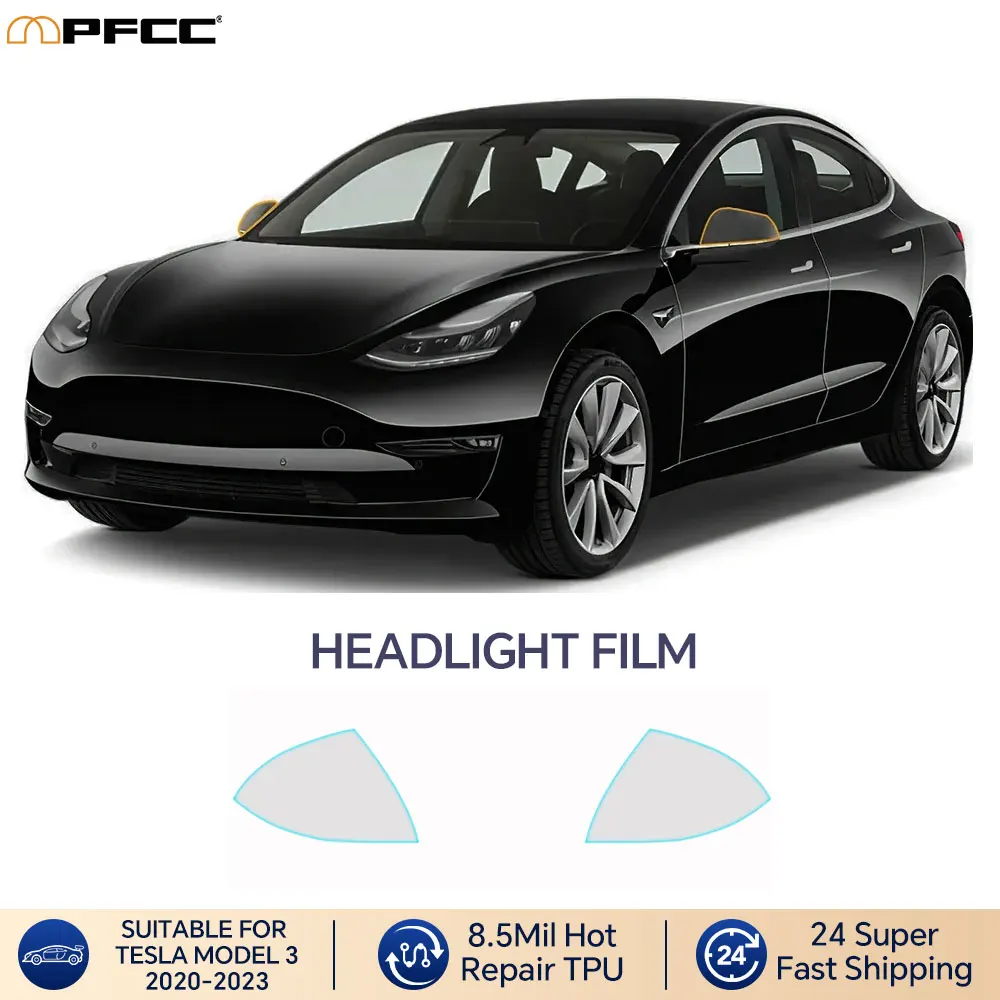

PFCC для Tesla Model 3 2020-2023, тонировочная пленка для фар автомобиля, наклейка для противотуманных фар, аксессуары, пленка для зеркала заднего вида, прозрачная авточехол