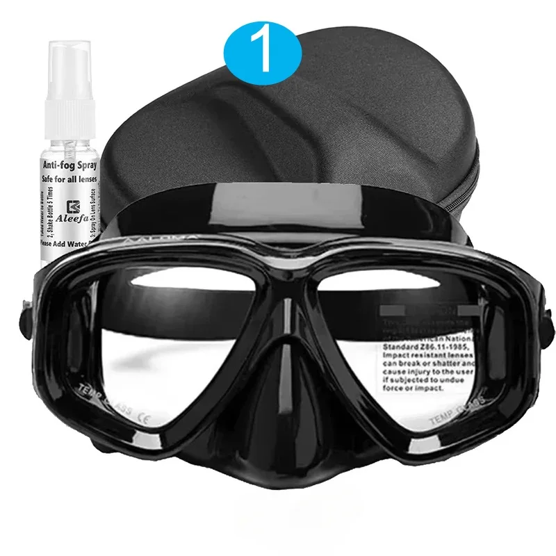 

Customized Scuba Dive Myopia Diving Mask,Specialized ,nearsightedness degreesfor left and right eyes,Tempered Lens, Anti-fog