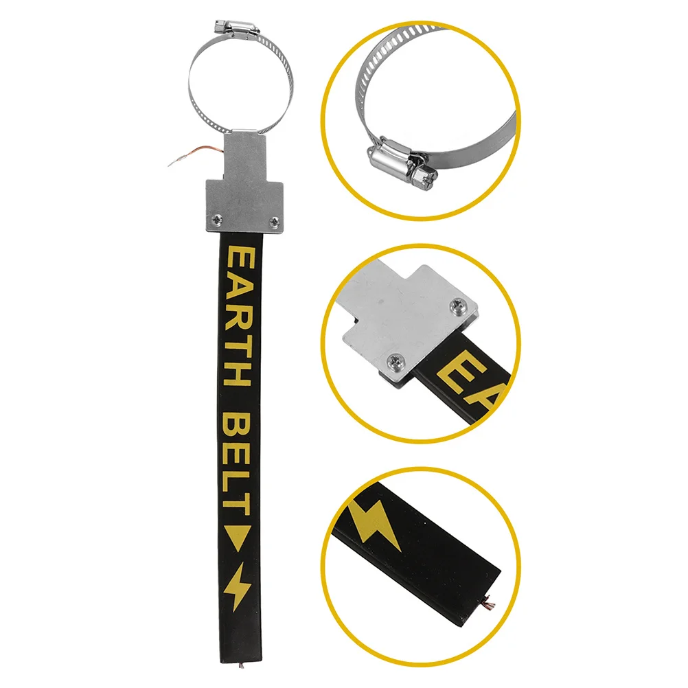 

Car Belt Built-In Grounding Chain For Vehicle Anti Static Strap Vehicle Anti Static Belt Suv Automobile Use Black