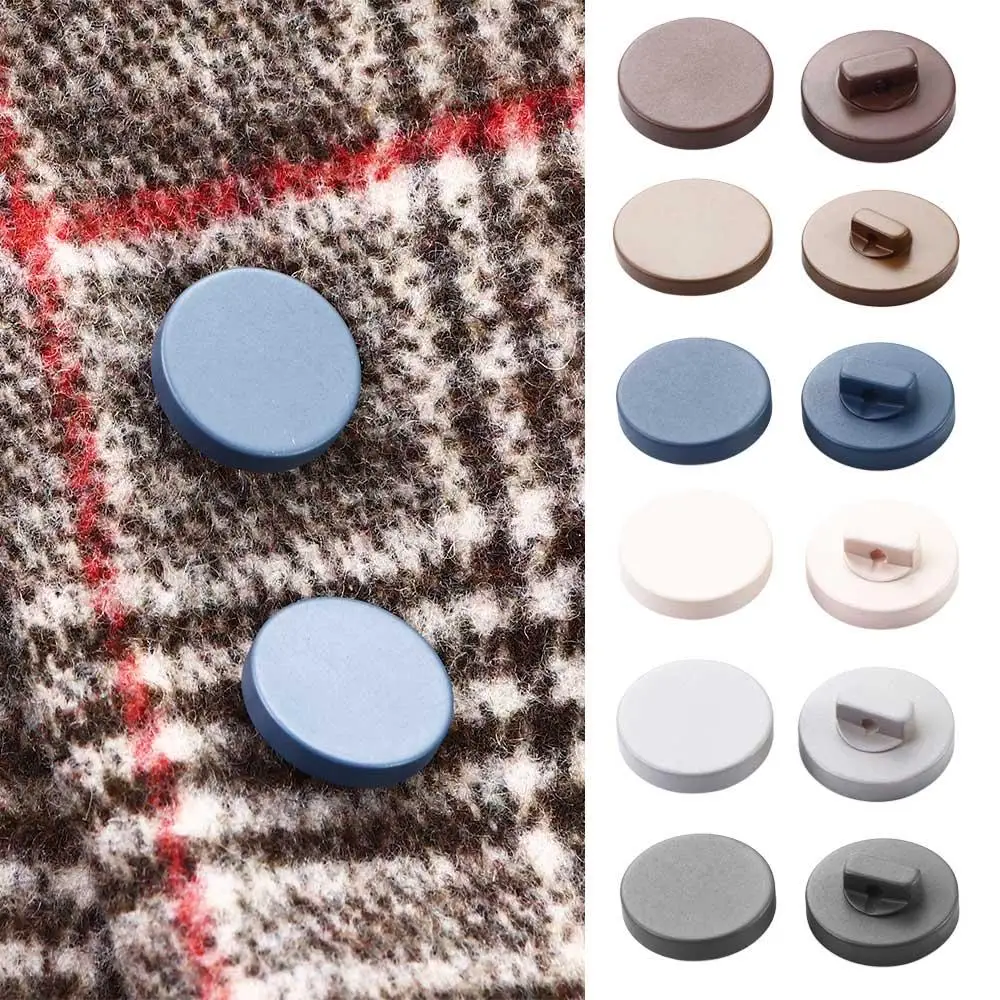 Craft Supplies High-foot White Flat Windbreaker Spray Paint Buttons Resin Shank Button Accessories Decorative Sewing Material