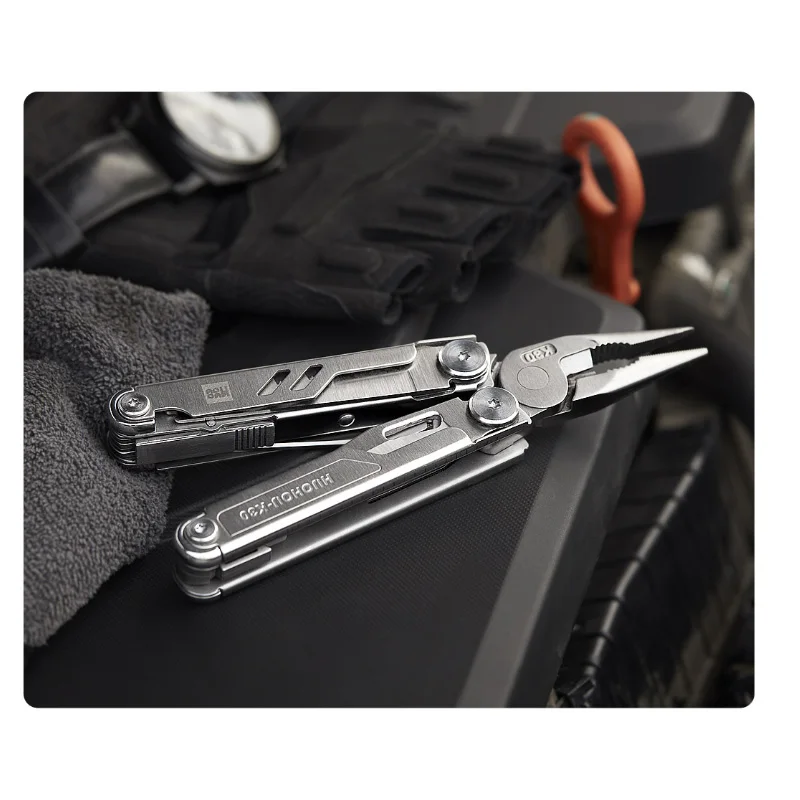 Huohou Pro Knife18-в-1 Многофункциональный нож HU0191 Открытый нож для инструментов 7cr17 Ножницы из нержавеющей стали Кемпинг Выживание