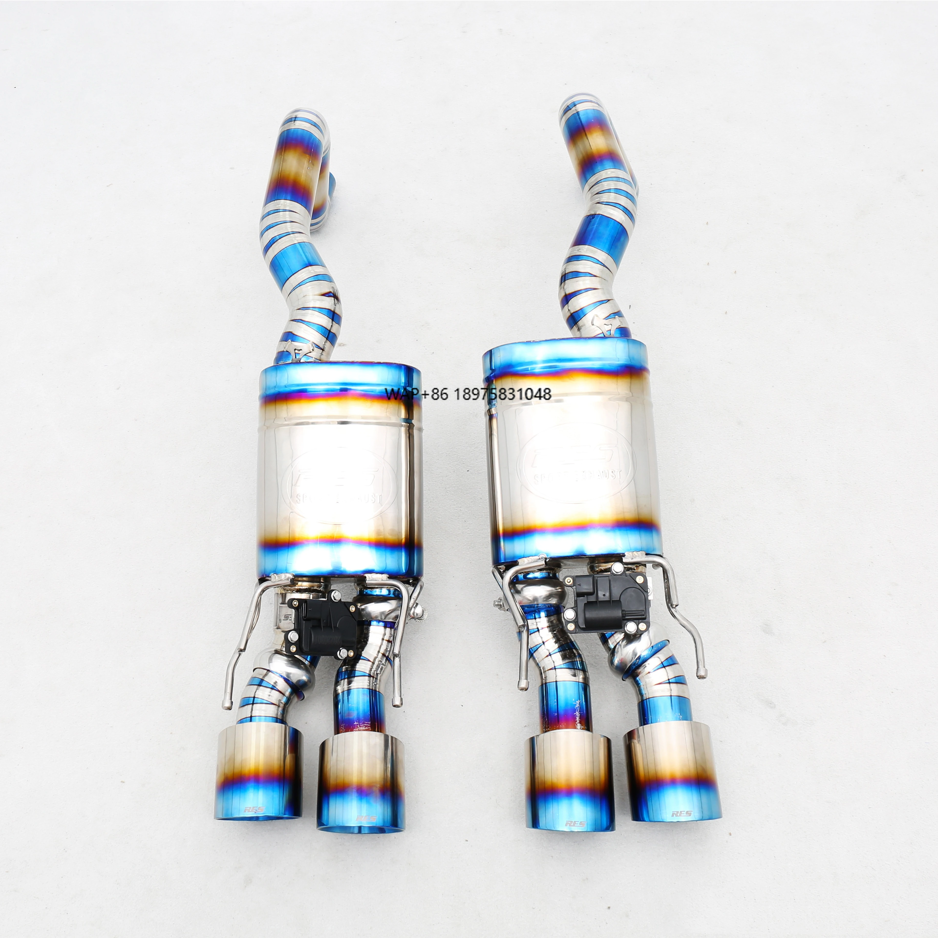 Custom Titanium Valve Catback Exhaust System with for C6 C7 6.2L