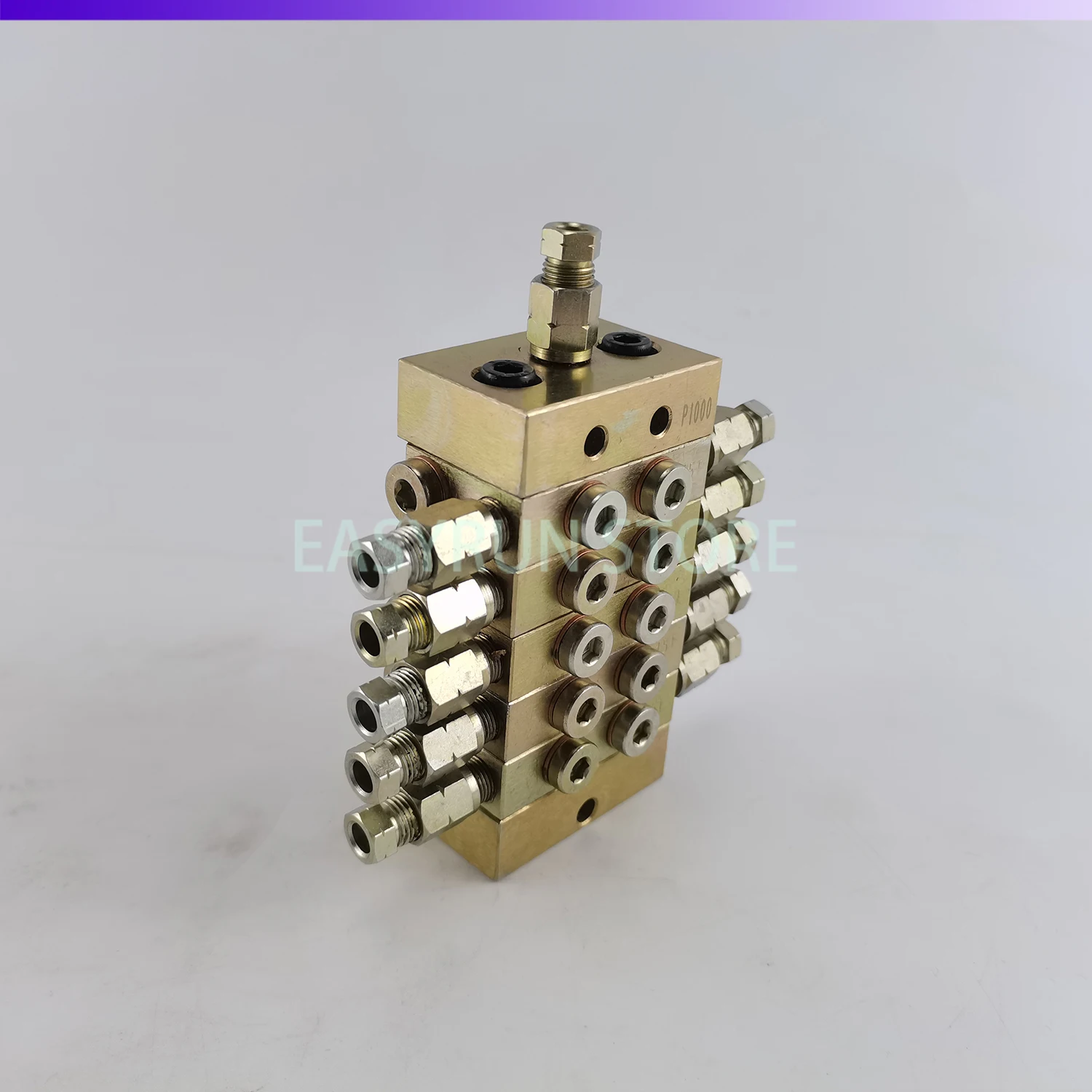 Progressive Feeder Block Lubrication Grease Distributor Resistance Separator Valve 0.16cc/cyc 10 Outlet P1000