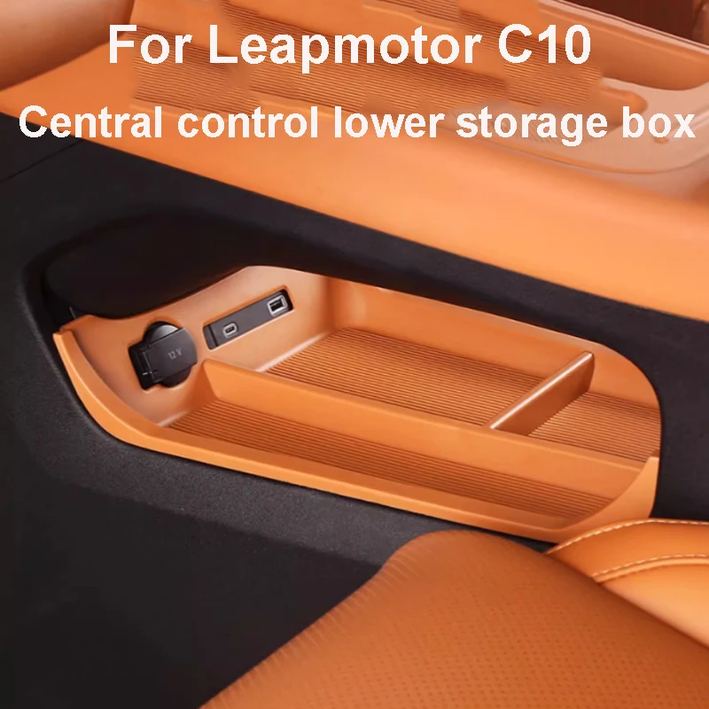 

Central Control Lower Storage Box for Leapmotor C10 2024-2026 Car Glove Compartment Partition Design Wear Resistant Accessory