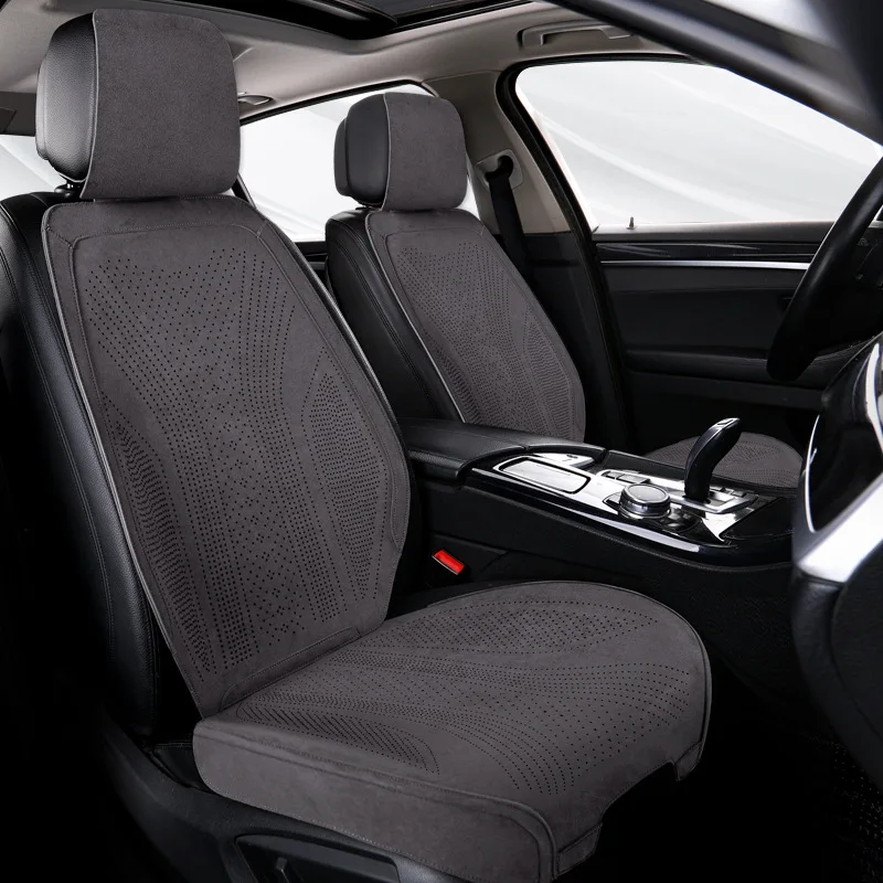 

Universal Perforated Suede All Season Car Full Seat Cover Breathable Luxury Leather Car Seat Cushion Full Seat Cover Protection