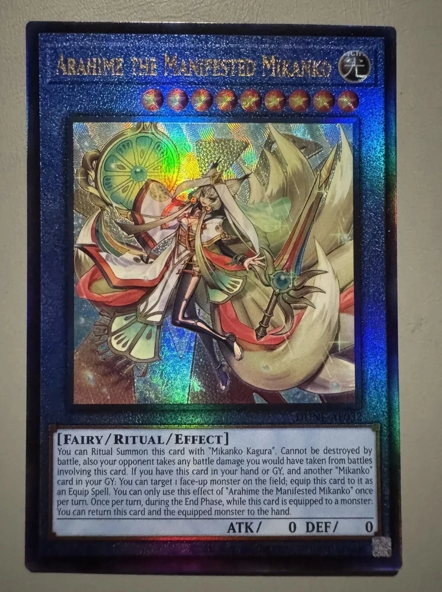 

Yugioh KONAMI Duel Monsters DUNE-AE032 Arahime the Manifested Mikanko Ultimate Rare Asian English Collection Mint Card