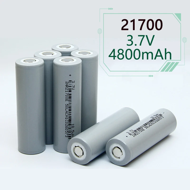 21700 4800mAh Rechargeable Lithium Ion Batteries Cell 3.7V Battery For E-bike Scooter Power Tools Balance Car