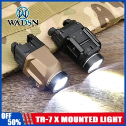 WADSN Tactical TR-7X TR-7 Hanging Flashlight White LED Strobe Light Hunting Weapons Pistol Airsoft Accessories Fit 20MM Rail