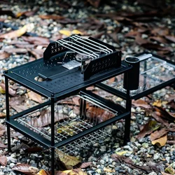 Outdoor Camping IGT1 Unit Table Black 1 Unit IGT Side Table Outdoor Camping Table IGT Small Table Cool Camping Equipment