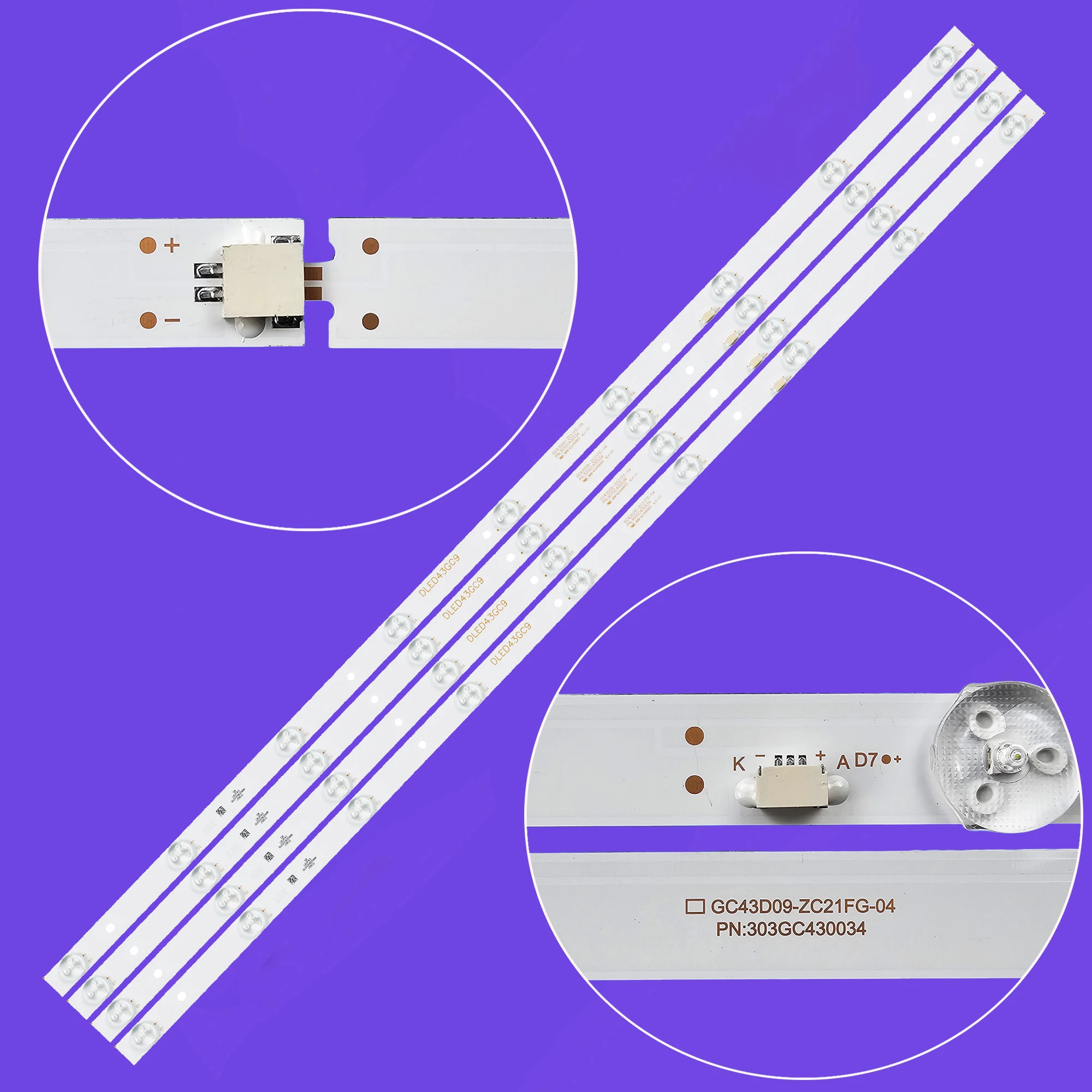 LED BackLight Strip For LE43CT2000AK LE43CT2500AK LE43CT5000AK 43PFF3001/T3 43PFF3011/T3 43PFF3061/T3 43HFF3331/T3 BOEI430WU1
