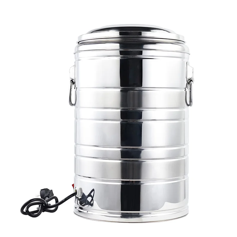 16L Electric Water Bucket Kettle  water urn Stainless Steel 304 Food streamer barrel