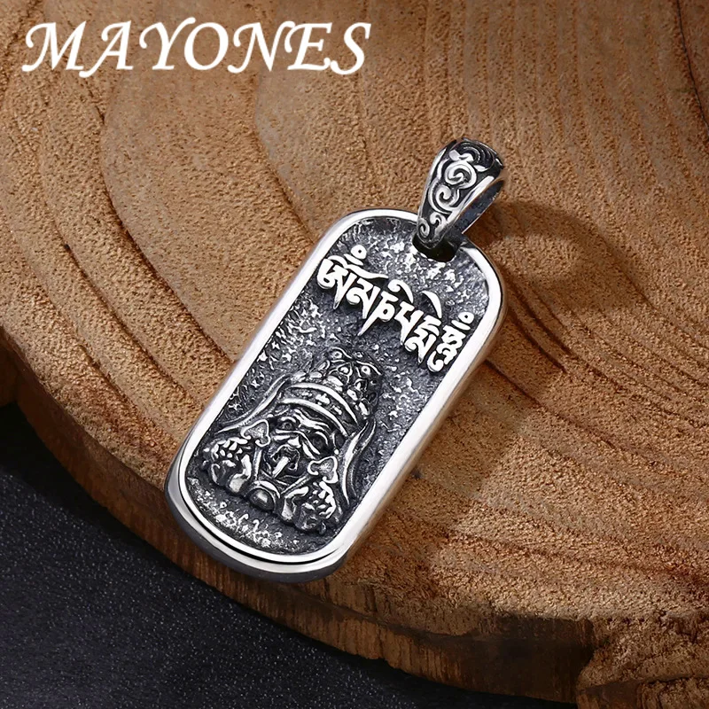 Necklace Pendant Real 925 Sterling Silver Zakiram Wealth God Amulet Luxury Jewelry Women Man Items With