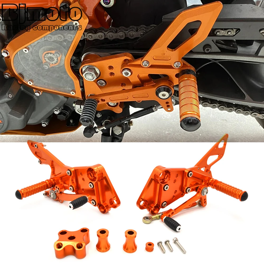 

For KTM Duke 125 200 390 Motorcycle Adjustable Rearset Footrests Foot Pegs Pedal For Duke125 Duke200 Duke390 Foot Rests