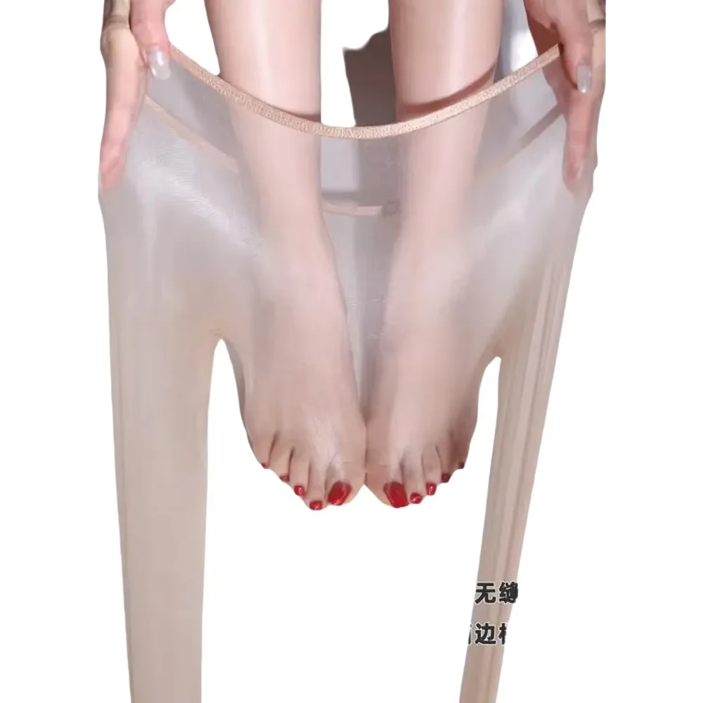 155-180CM 8cm Extrem Schmale Kante Damen Glänzende Strumpfhose Ultra Dünn Nahtlos 360° Tiefer Schritt Sexy Hochwertige Luxus-Strümpfe