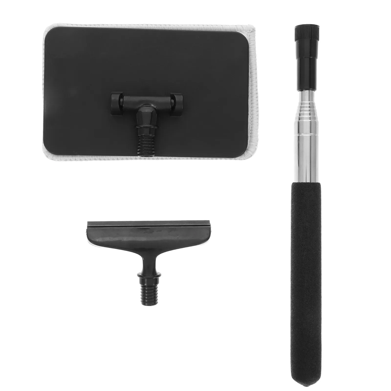 

Retractable Car Rear View Mirror Wiper Set Extendable Windshield Cleaner Squeegee for Rain Fog Removal Glass