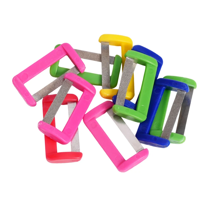 1pc Dental Orthodontic Interproximal Enamel Reduction Automatic Strip Double Sided Sand Serrated Saw Dentistry Polishing Strips