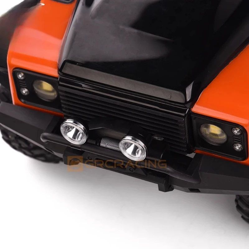 Foco redondo Retro de 18mm simulado, reflector todoterreno para coche trepador de control remoto 1/10 Traxxas TRX4 Defender AXIAL SCX10
