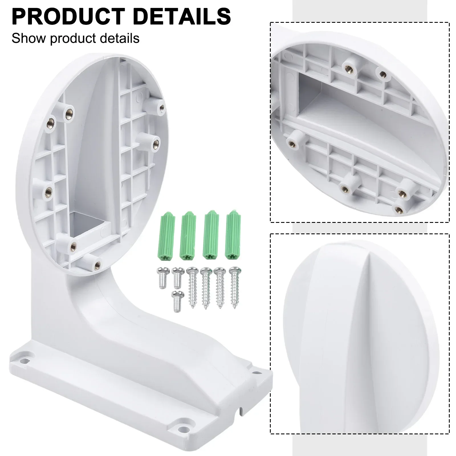 Plastic Indoor Wall Mount DS-1258ZJ Bracket Stand For Hikvision Dome Camera DS-2CD2132-I Camera Mount Back Stand Parts