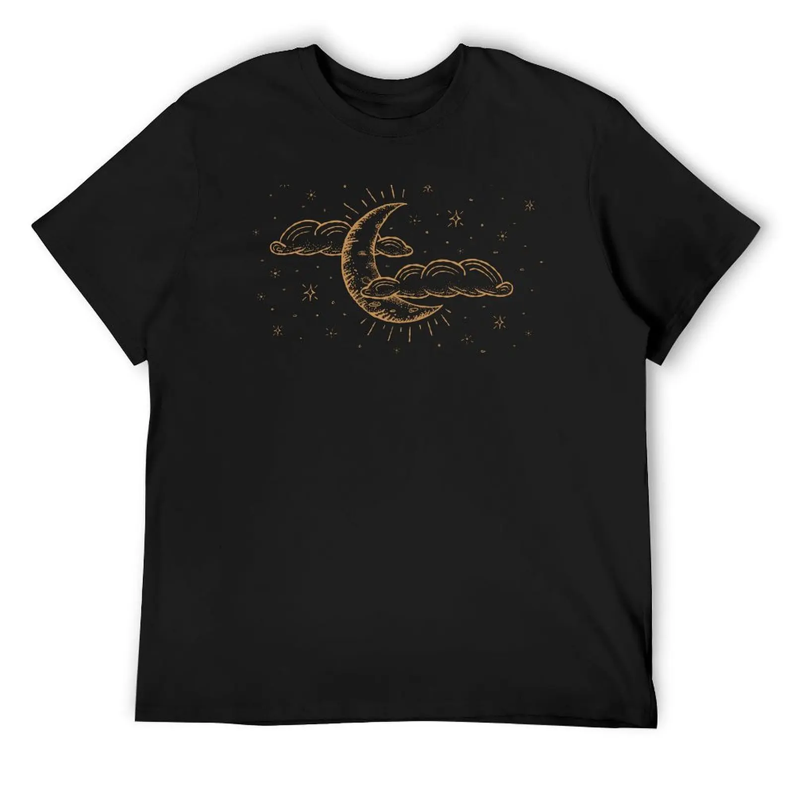 Crescent Moon in gold by SewLalla T-Shirt