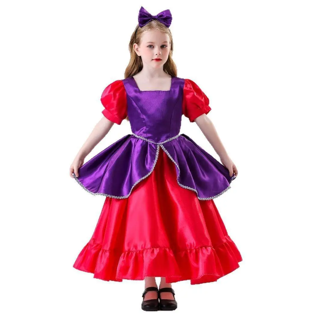 

Princess Costume Skirt Halloween Stage Performance Clothing Grey Cinderella Sister Role Play Fairy Tale Theme Women's Dress