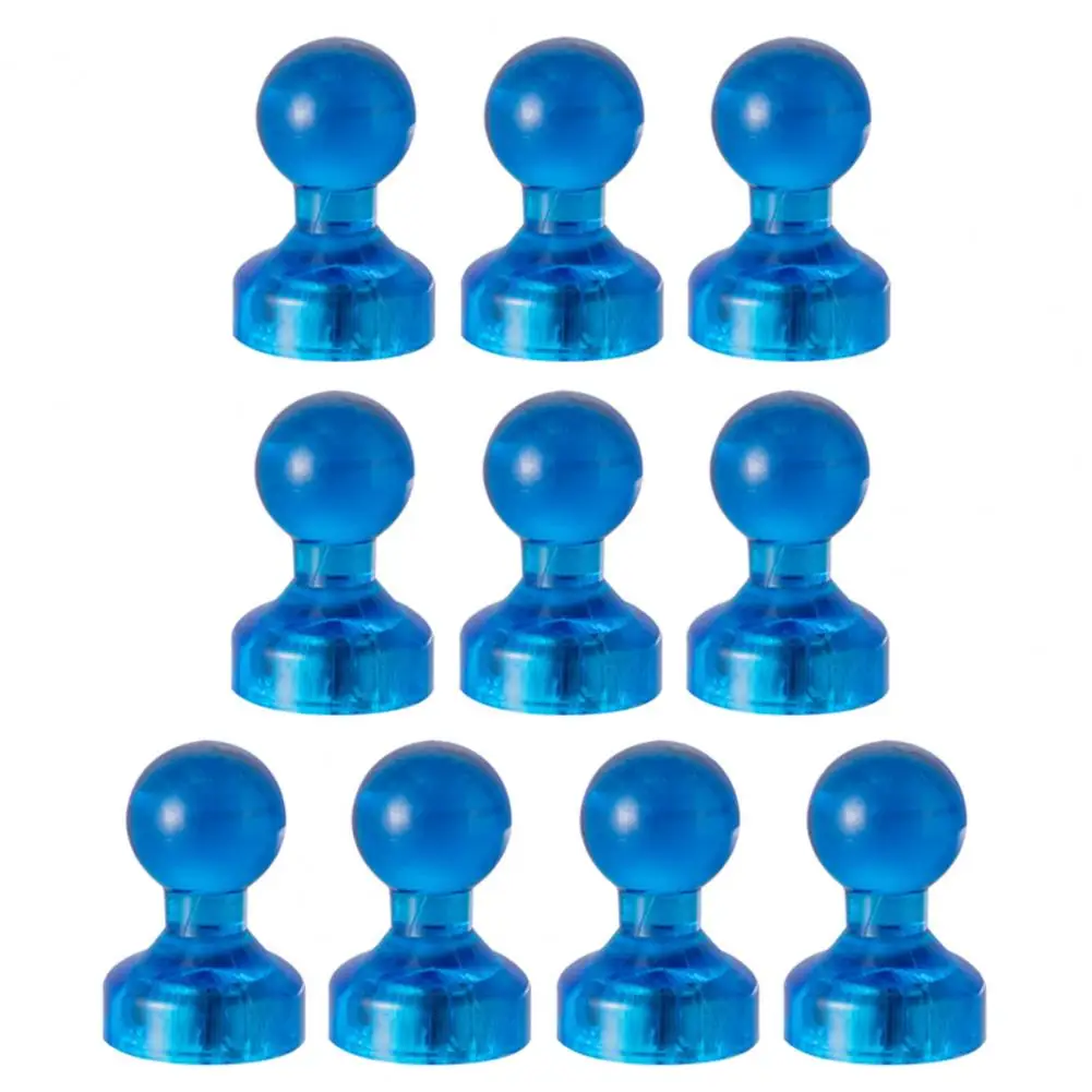 10 pezzi di grandi puntine magnetiche in plastica indeformabili magneti da frigorifero trasparenti colorati puntine convenienti
