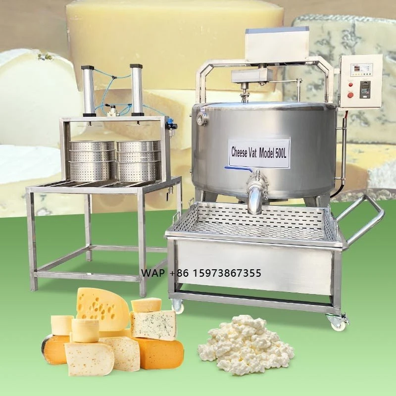 Máquina de Producción de Queso Mozzarella de Cabra, Línea de Producción Mini para Prensado de Queso