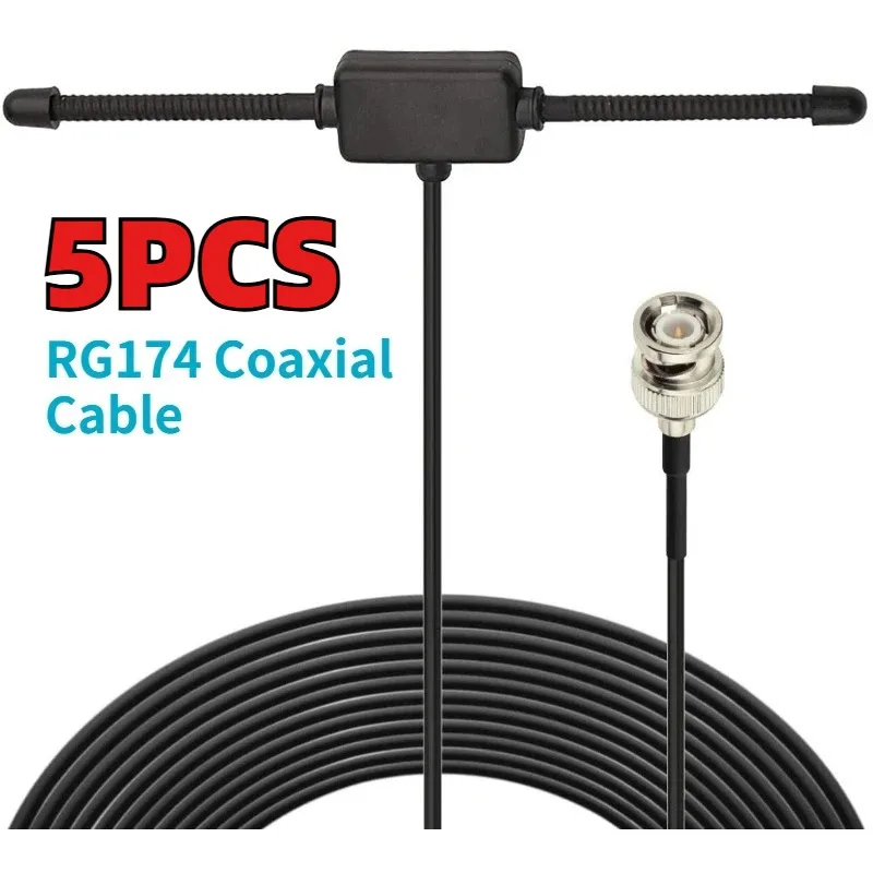 5pcs VHF UHF Car Truck Police Scanner Adhesive Mount Antenna Vehicle Ham Radio Amateur Radio Mobile Scanner BNC Male Connector