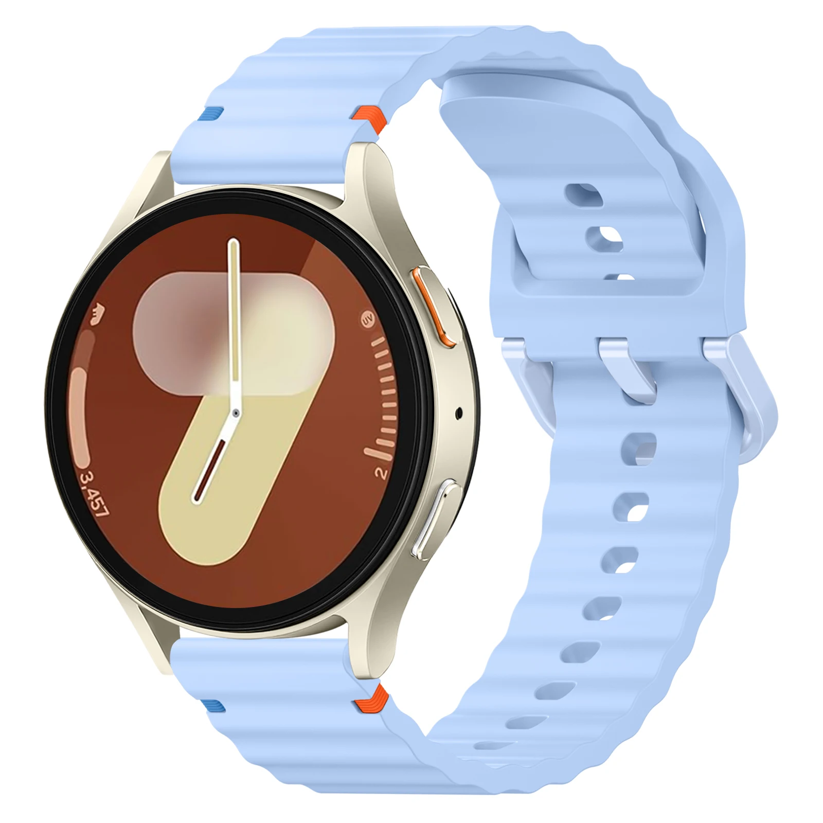 삼성 갤럭시 워치용 실리콘 시계 밴드, 20mm, 40mm, 44mm, 워치 5 프로 45mm, 6 4 클래식, 43mm, 47mm, 42mm, 46mm 스트랩