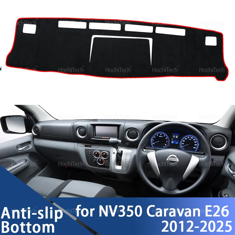 For NV350 Caravan E26 2012-2025 Dashboard Cover Board Anti-Slip Mat Protect Pad Car Accessories Sunshade Carpet Rug