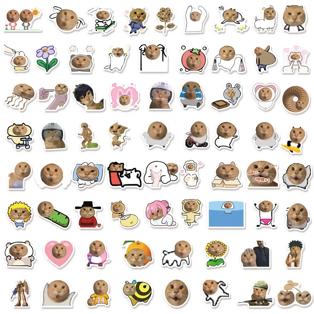 70 szt. Śmieszne Naklejki z Pająkami i Starymi Kotami, Popularne Naklejki Graffiti do Samodzielnego Wykonania, do Albumów, Notatników, Tabletów, Zabawki